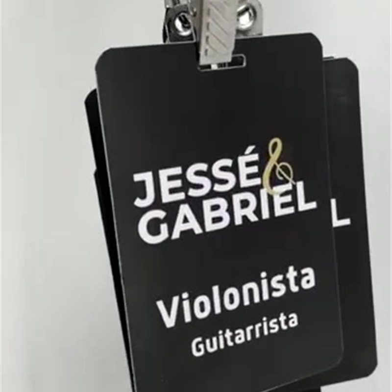 Cracha em PVC Personalizado 5,4x8,6 personalizado · BSB Crachás Brasília